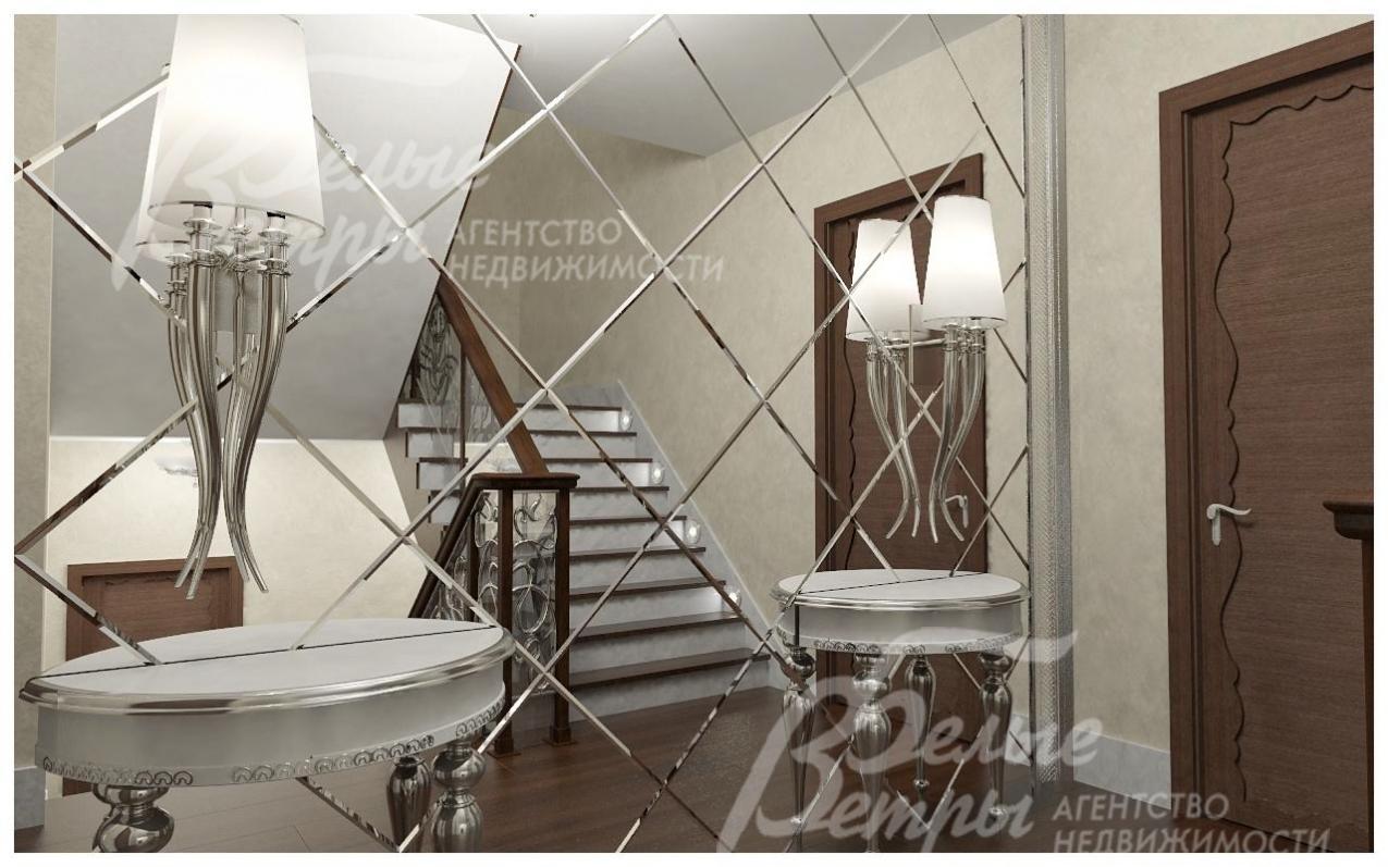 Визуализация: отделка лестницы.