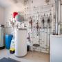 В котельной - газовый котёл Protherm мощностью 36 кВт (Чехия), резервный электрический котёл Protherm, бойлер ACV Comfort объёмом 160 литров (Бельгия)
