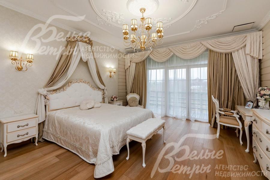 Мастер-спальня с ванной и гардеробной комнатами