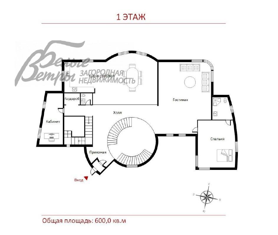 Дом ДСК Мичуринец  id 490-602 планировка1