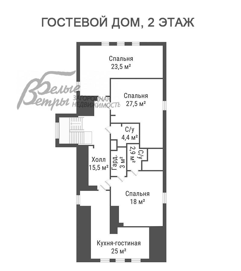 Дом Бельгийская Деревня к/п Летово id 102-101 планировка4