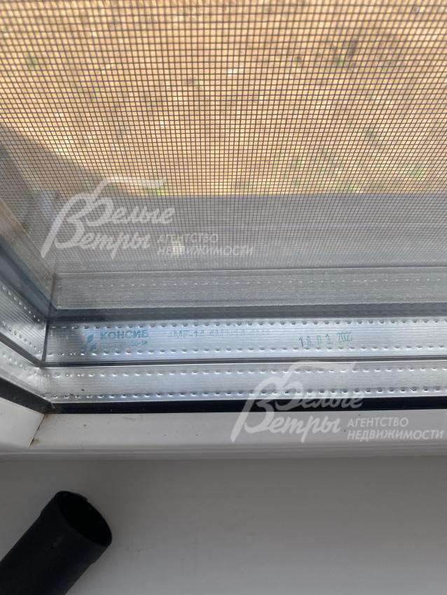 Окна установлены с москитными сетками