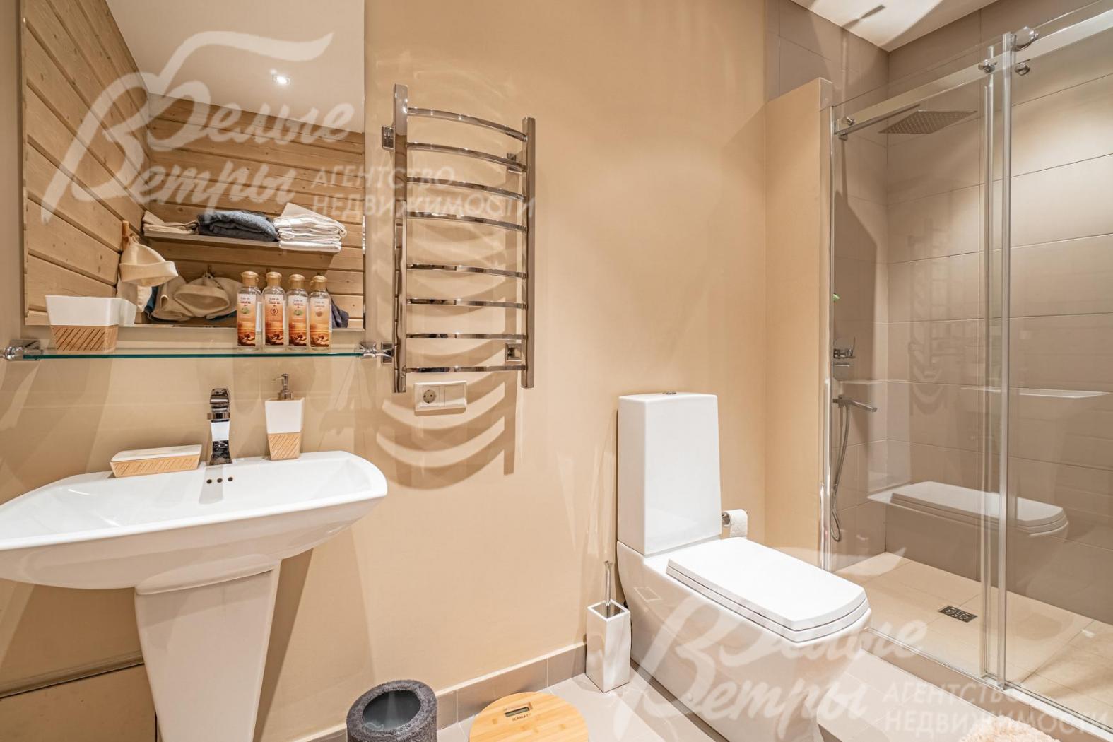 Санузел с душем в бане