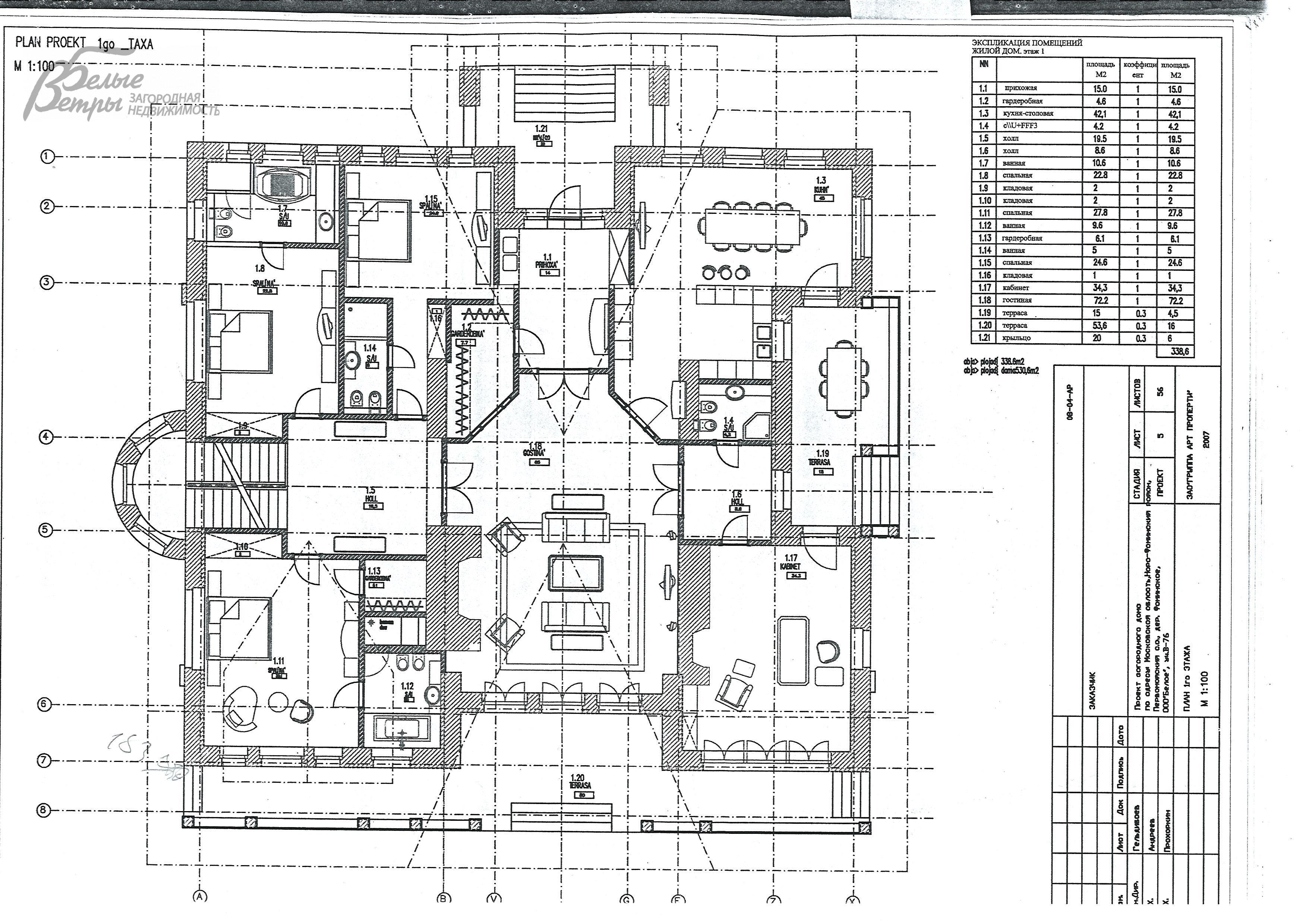 Дом Согласие-2 КП Фоминское id 124-801 планировка1