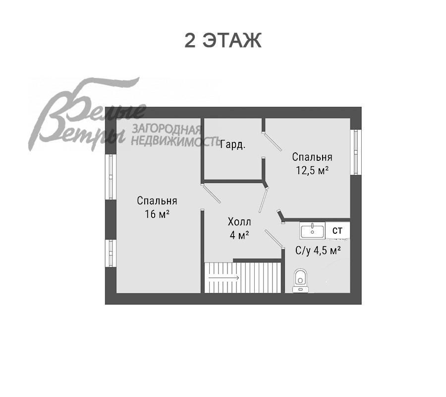 Таунхаус Марсель к/п Никольское id 586-218 планировка1