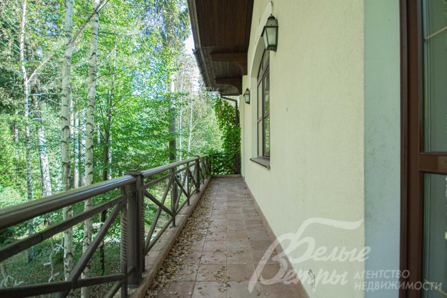 Шикарный вид на лесной участок с балкона