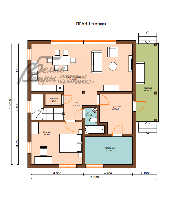 Дом Бородино Вилладж  id 742-701 планировка0