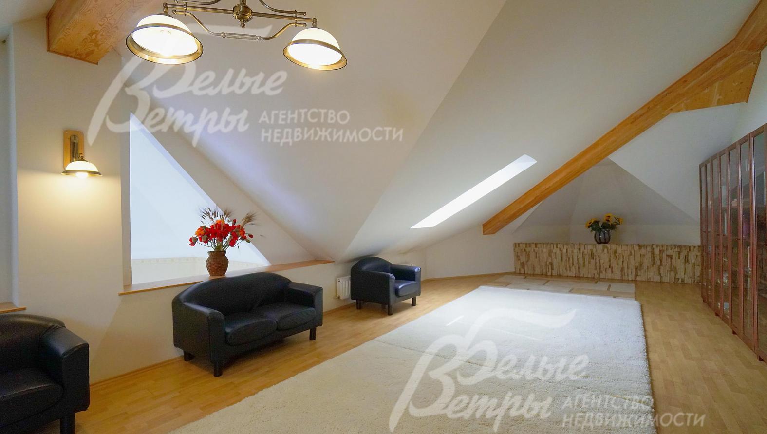 Зал на мансарде 30 кв.м