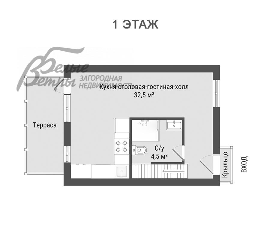 Таунхаус Марсель к/п Никольское id 586-218 планировка0