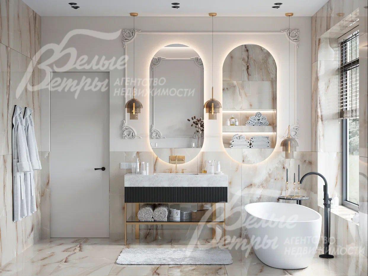 Визуализация. Санузел в мастер-спальне 10 кв.м