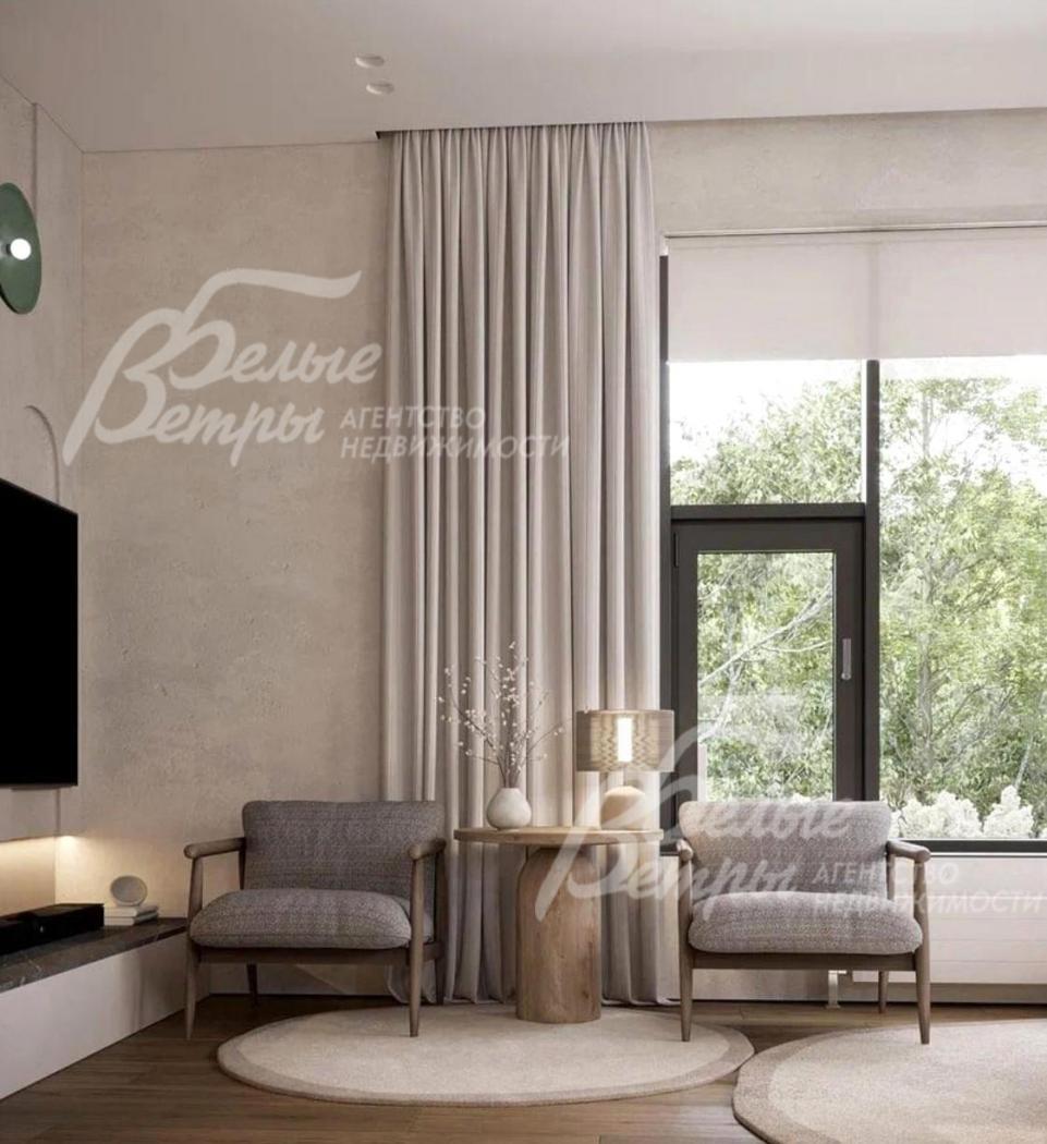 Визуализация проекта интерьера гостиной