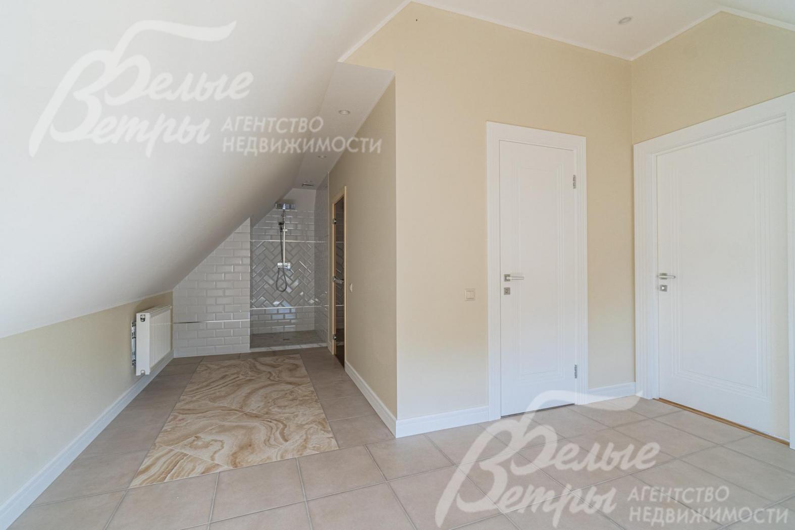 Душевая на мансарде