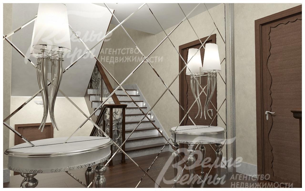 Визуализация: отделка лестницы.