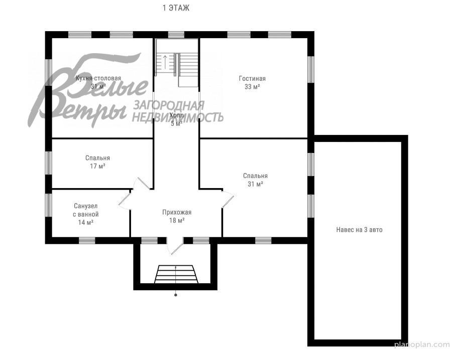 Дом в аренду Сатино-Татарское  Щапово id 721-001 планировка1