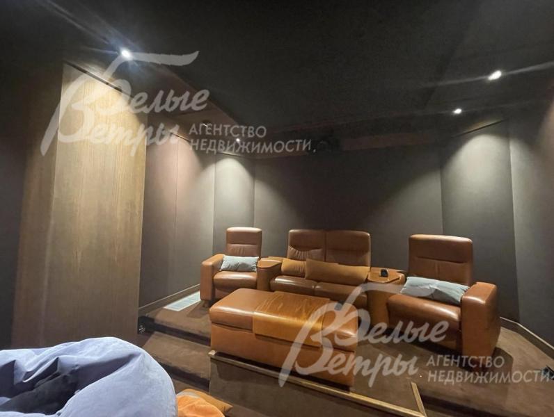 Кинотеатр с проектором и большим экраном