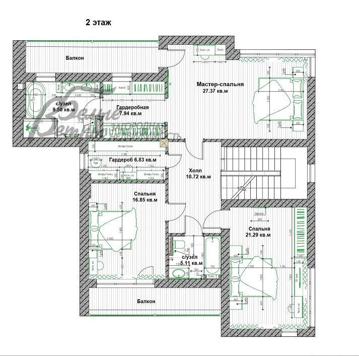 Дом Крекшино КП д.Крекшино id 220-748 планировка1