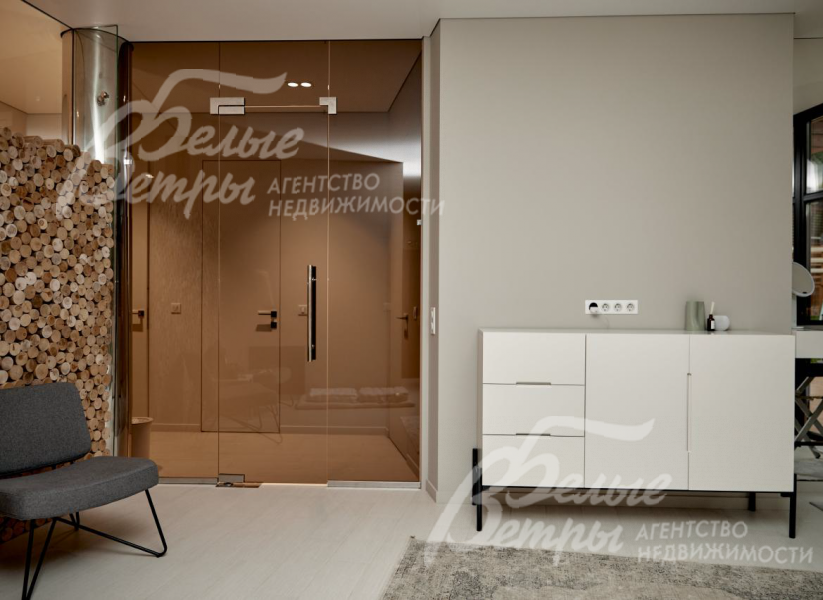 Комната отдыха 40 кв.м с джакузи, душевой, парной и с выходом на террасу