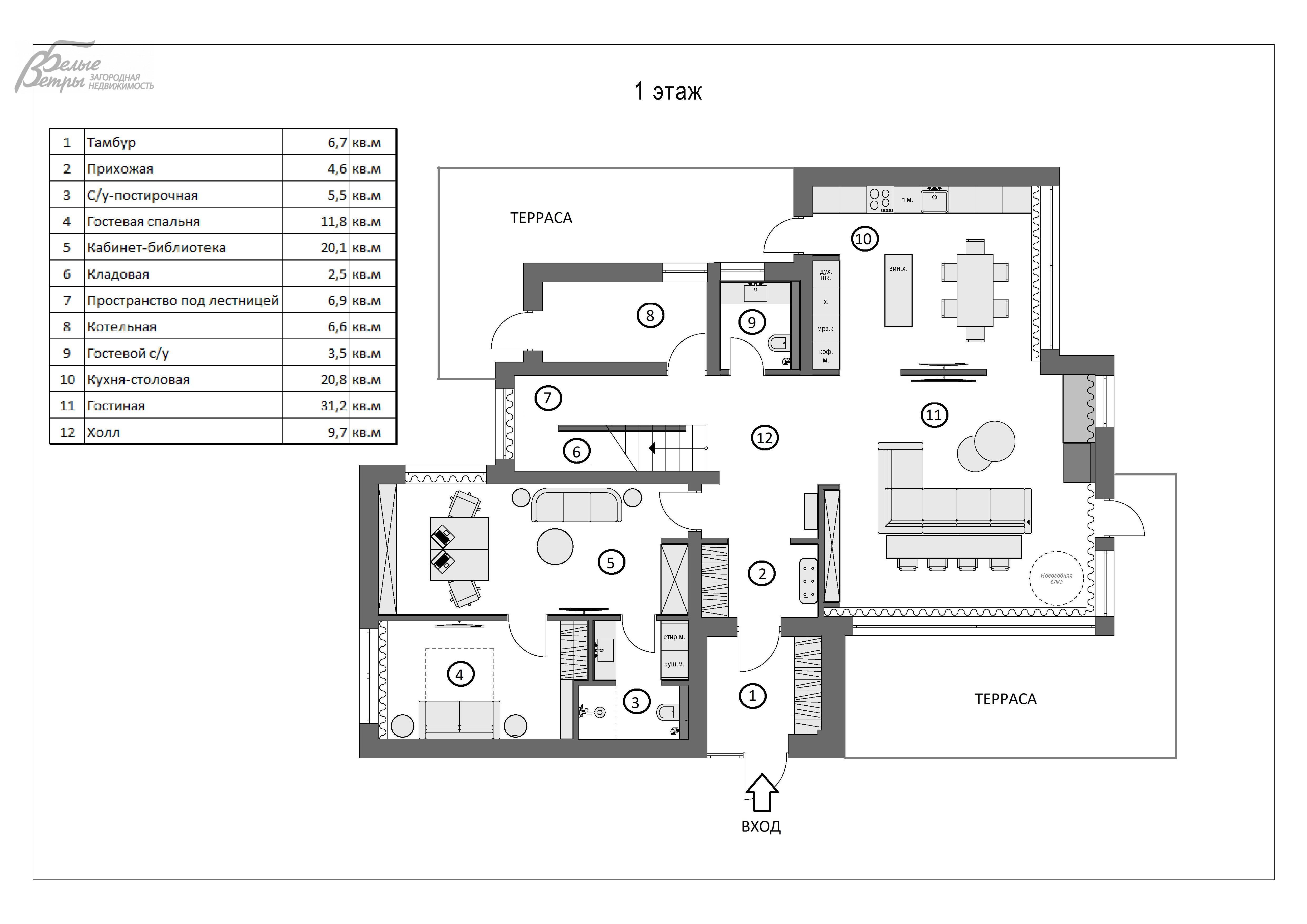 Дом в аренду Фортопс КП Былово id 534-010 планировка0