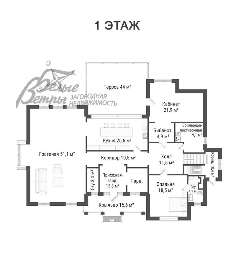 Дом Природный парк Каменка КП Каменка id 427-914 планировка0
