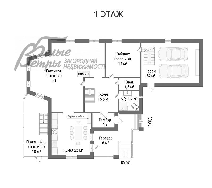 Дом Милорадово  id 371-916 планировка0