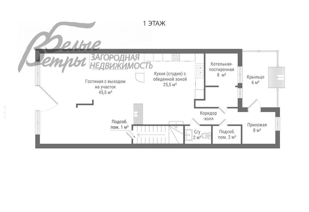 Таунхаус Дубровка ЖК Сосенки id 108-865 планировка0