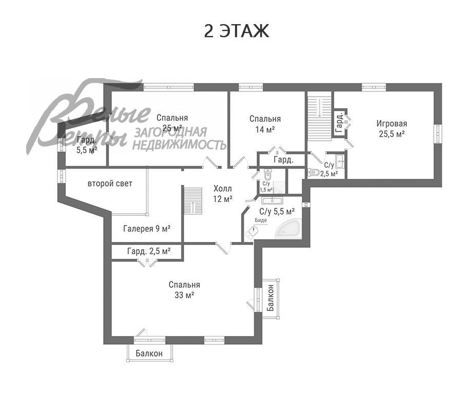Дом Милорадово  id 371-916 планировка1