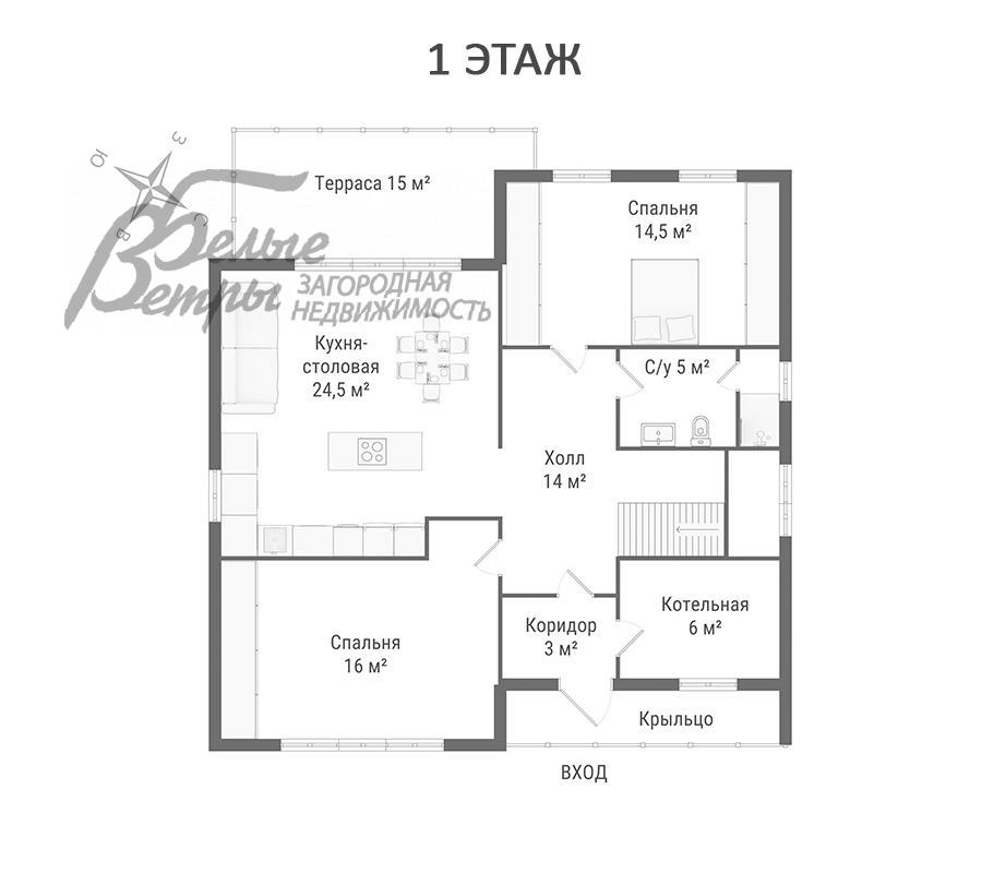 Дом Новоглаголево к/п Новоглаголево id 203-970 планировка0