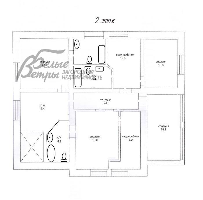 Дом Крекшино  id 262-914 планировка2