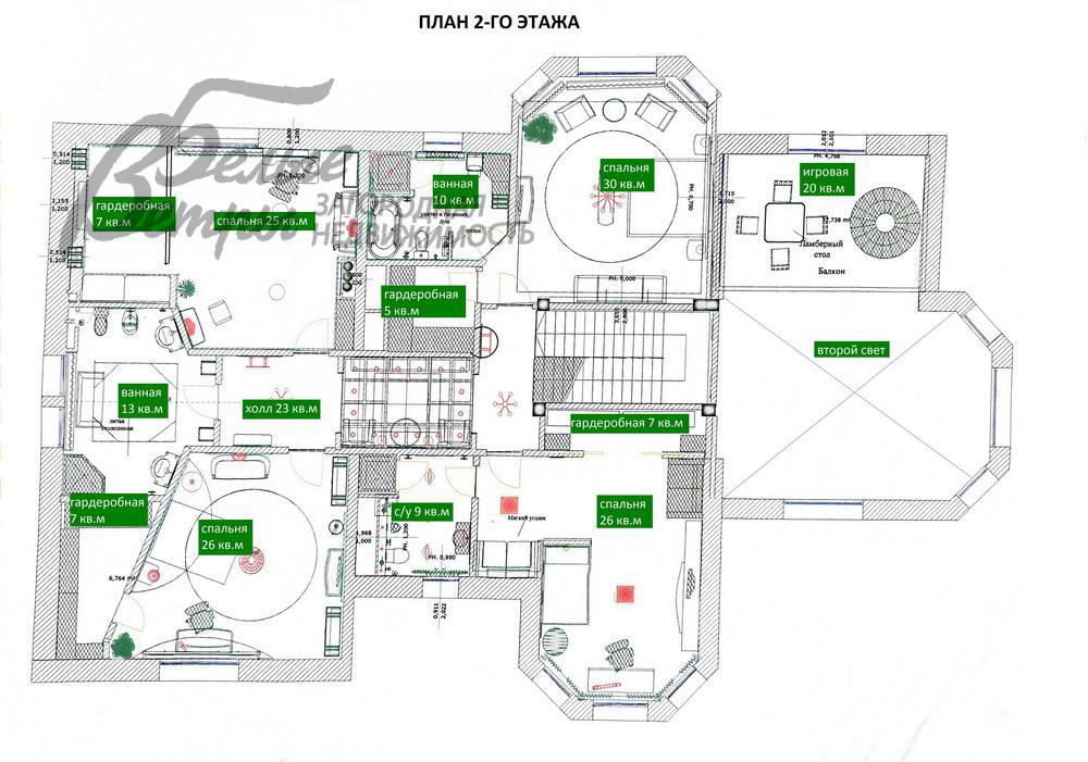 Дом Березовый лес к/п Красное id 159-902 планировка1