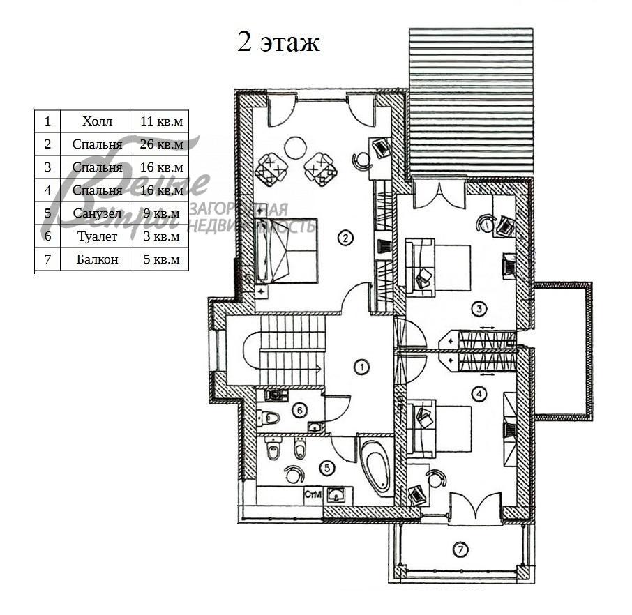 Дом Цветочный к/п  id 368-942 планировка1