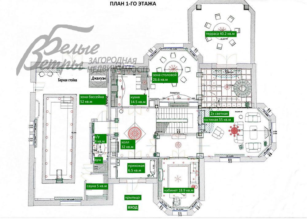 Дом Березовый лес к/п Красное id 159-902 планировка0